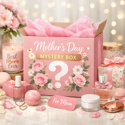 Mothers day Mystery Box with items to spoil mums for mothers day 