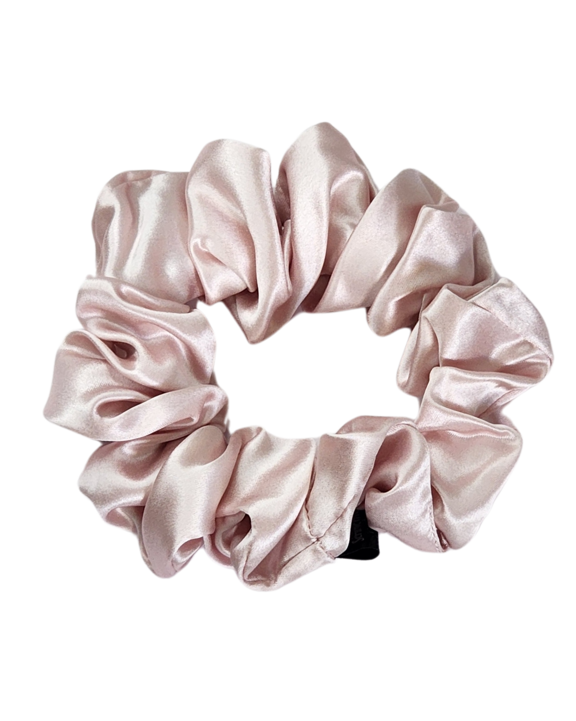 Sugar Kiss classic mulberry silk scrunchie on white background – premium silk hair tie for women in Australia, gentle on hair, 3.5cm wide, luxury silk scrunchie.